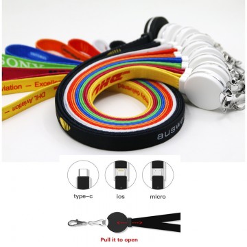 Lanyard 3 in 1 Charging Cable